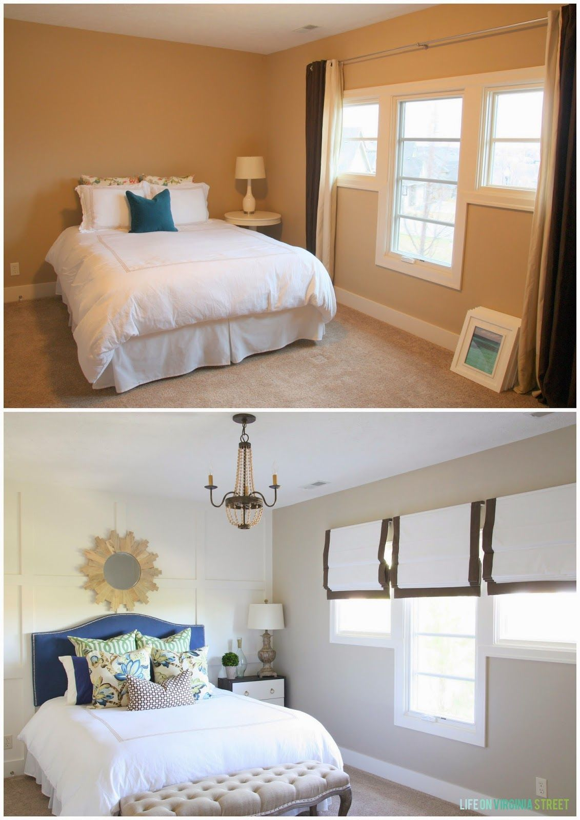 10 Beautiful Room Makeovers {Life On Virginia Street} | Guest Bedroom ... in Real Stories of Bedroom Makeovers That Started With the Ceiling