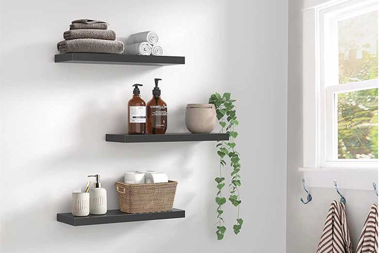 10+ Floating Shelf Decorating Ideas For Every Room - Drew & Jonathan in Master the Rule of Three for Perfect Floating Shelf Arrangements