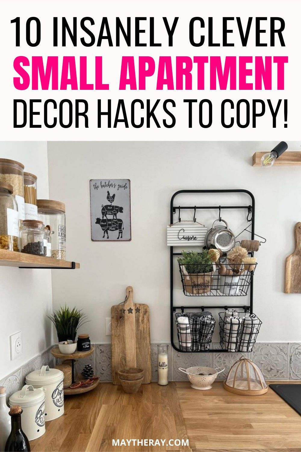 10 Genius Small Apartment Hacks Make The Most Out Of A Small Living ... throughout Organizing Small Apartment Tips