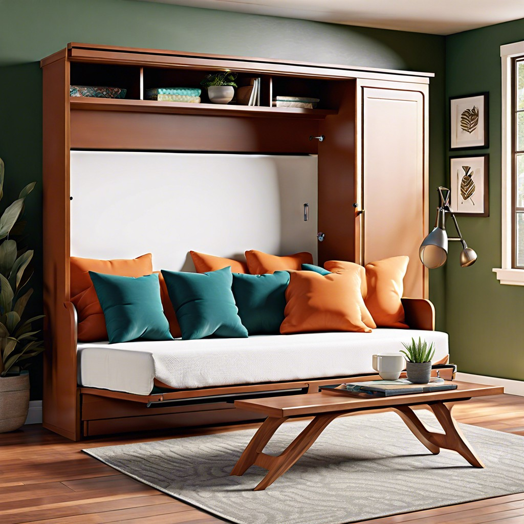 15 Genius Murphy Bed With Couch Ideas For Small Spaces pertaining to Murphy Bed With Sofa
