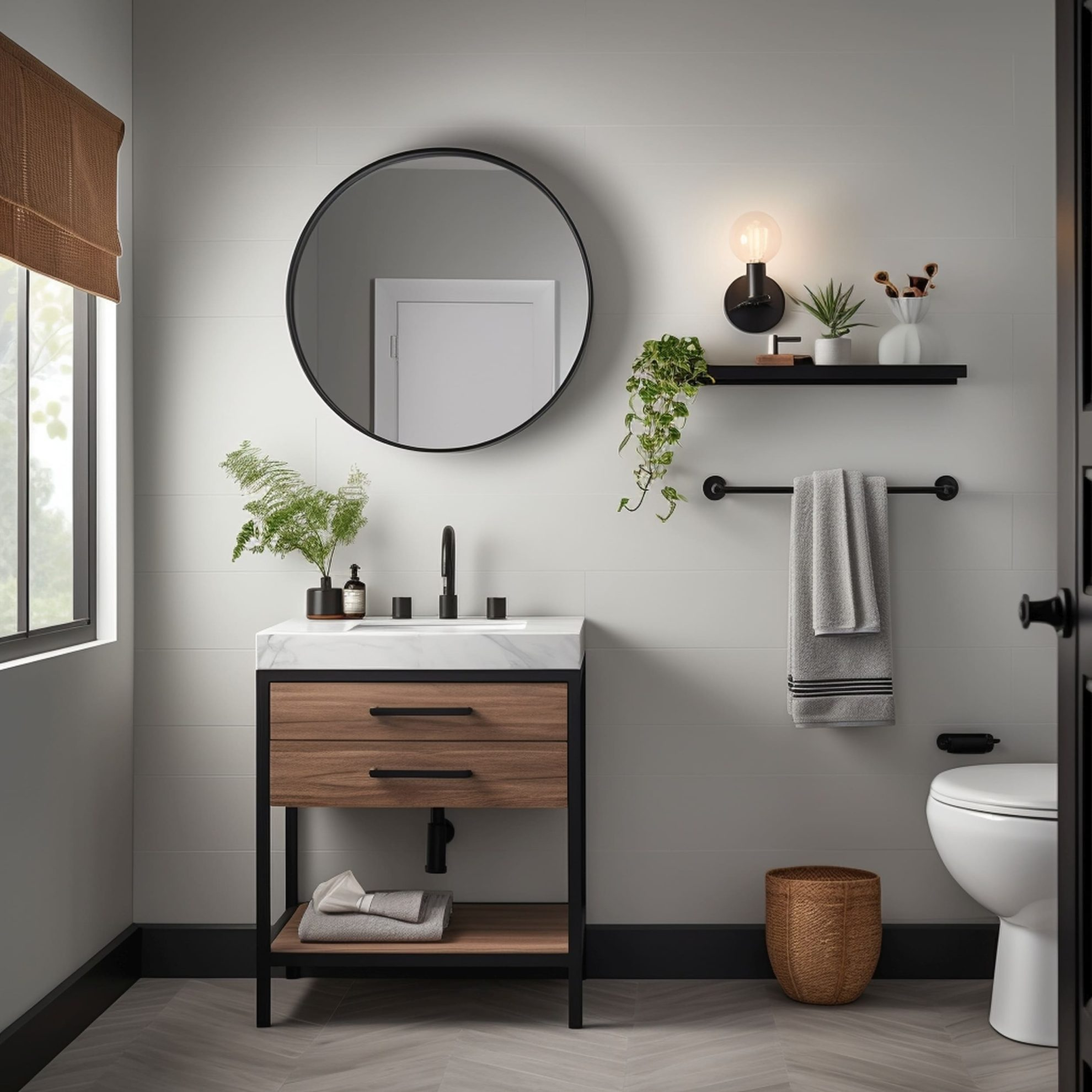 15 Matte Black Bathroom Fixture Ideas You’ll Love – Rhythm Of The Home pertaining to Matte Black Fixtures Fingerprint Proof
