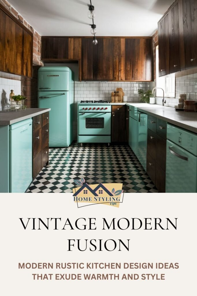15 Modern Rustic Kitchen Design Ideas That Exude Warmth And Style ... regarding Mixing Vintage Finds with Modern Appliances in Your Rustic Kitchen Design