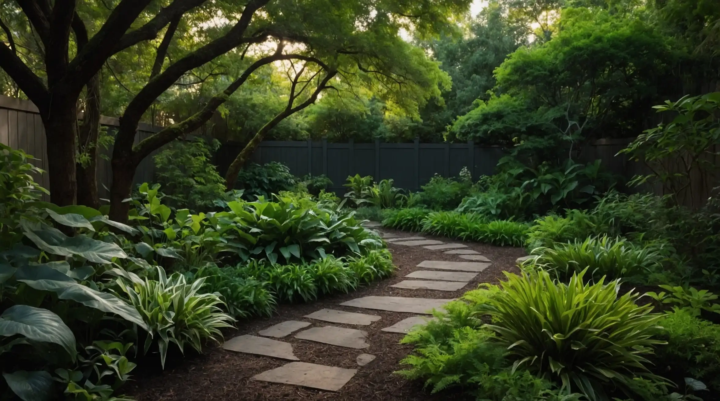 17 Gorgeous Shade Garden Layouts That Transform Dark Corners Into Green ... in Transforming unused corners into lush green sanctuaries without major renovations