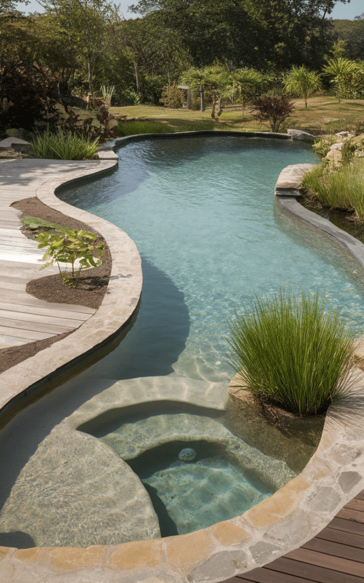 17 Natural Swimming Pools Designs - The Mega Mom throughout Swimming Pool Design Natural