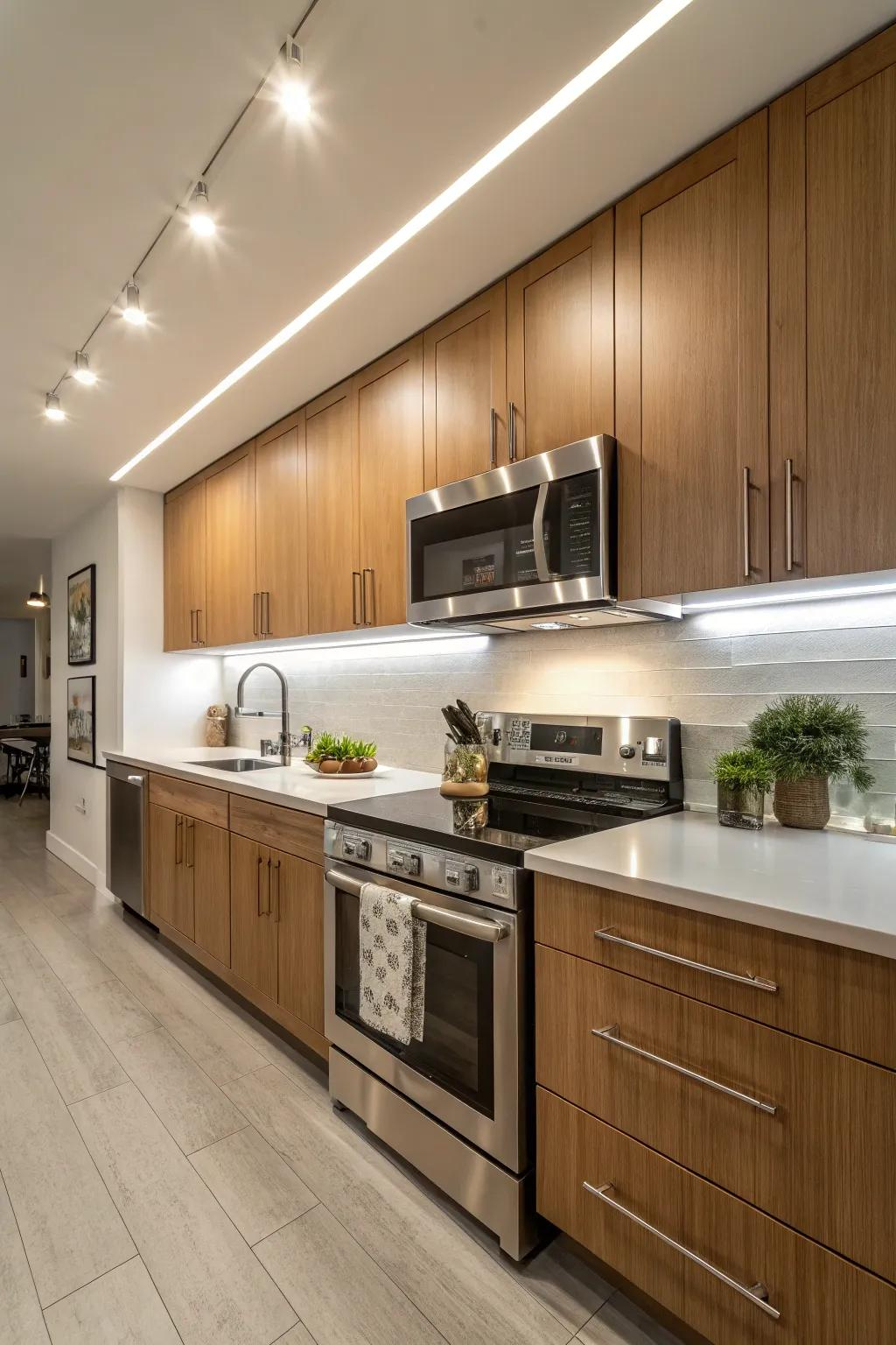 18+ Brilliant Under Cabinet Lighting Ideas regarding Under Cabinet Lighting Hardwired Vs Plug In