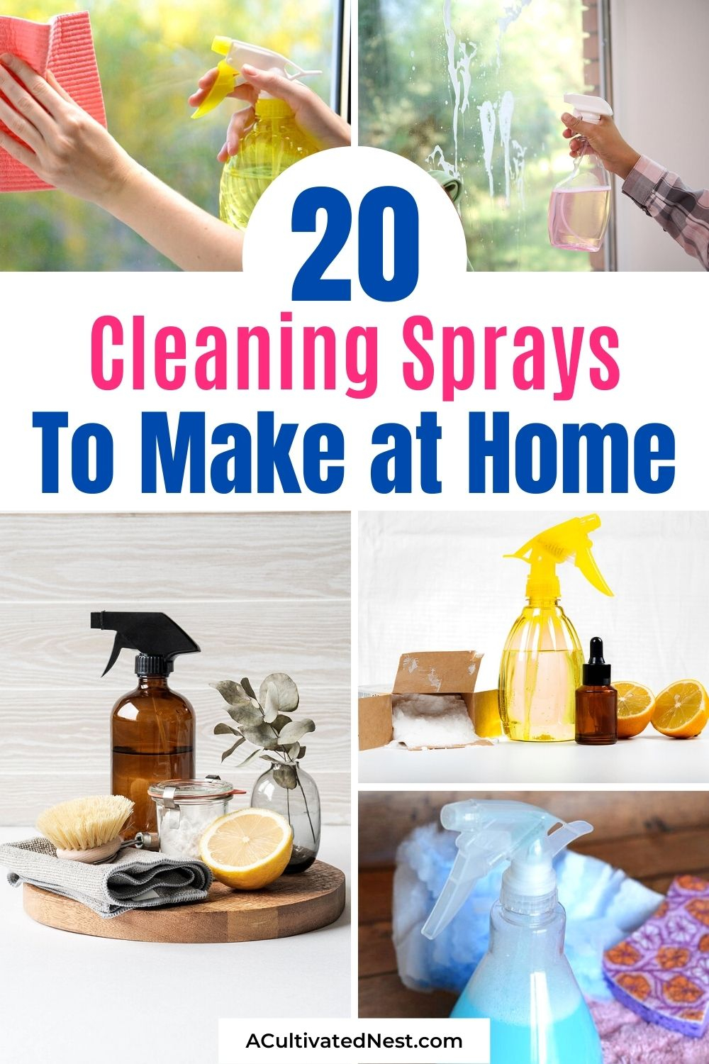 20 Diy Cleaning Sprays To Make At Home- A Cultivated Nest pertaining to Essential Oil Cleaning Home
