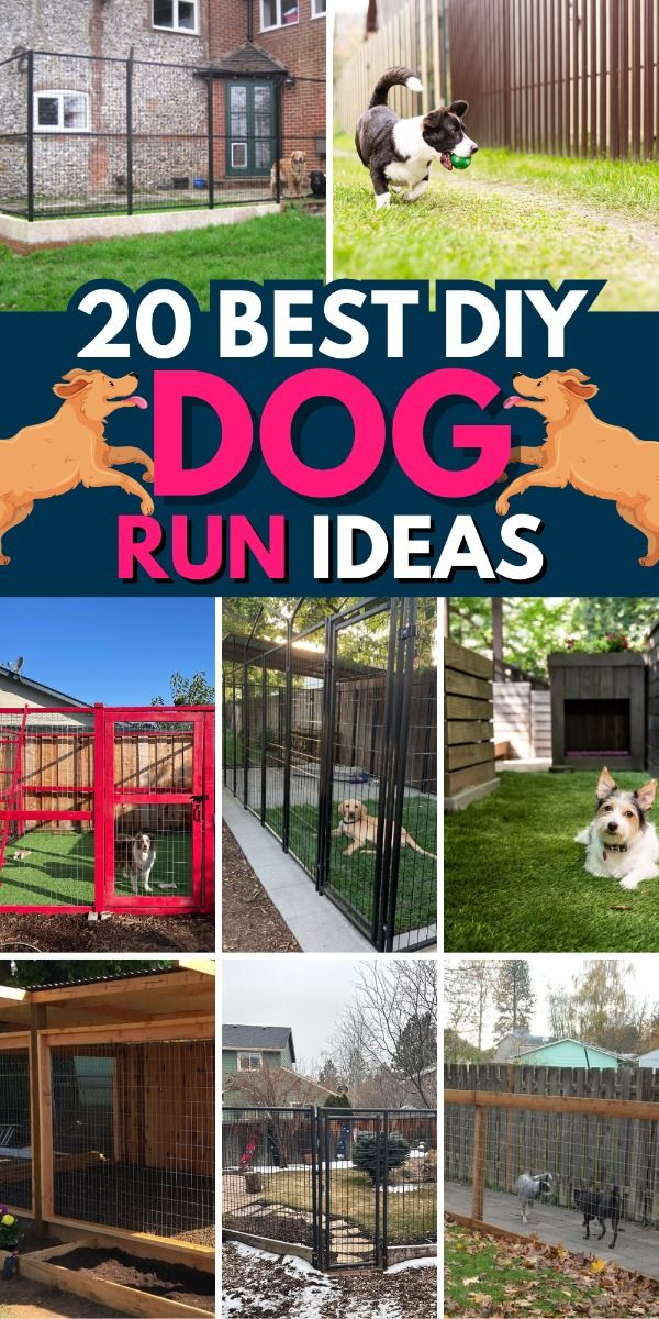 20 Fun And Secure Diy Dog Run Ideas For Your Yard | Diy Dog Run, Diy ... with regard to How to Build a Stylish and Secure Covered Dog Run for Your Backyard