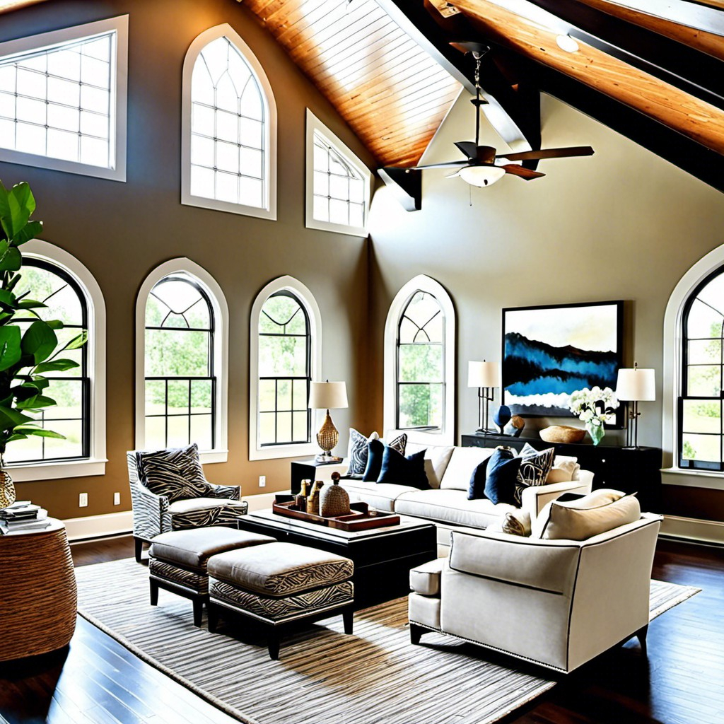 20 Open Concept Vaulted Ceiling Living Room Ideas For Spacious Interiors throughout Great Room Design Ideas High Ceiling