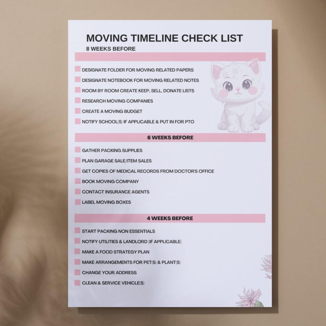 2025 Moving Planner That Keeps You Sane | Printable Checklist For ... pertaining to The 2026 Moving Checklist That Actually Keeps You Sane