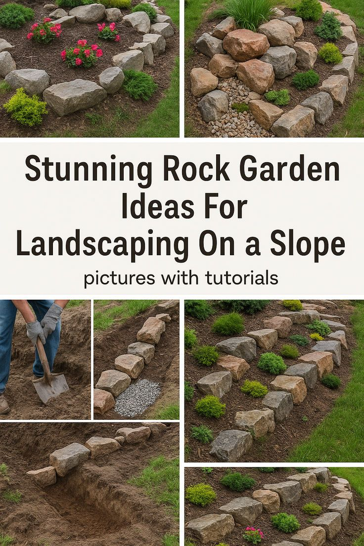 21 Diy Rock Garden Ideas For Decorating In 2025 | Sloped Garden, Diy ... inside Turning a Problematic Slope into a Stunning Rock Garden That Stays Put