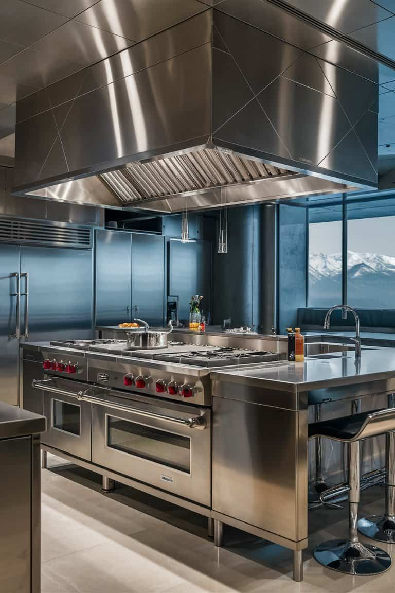 21 Stainless Steel Kitchen Inspirations To Transform Your Space ... inside Designing a Warm Kitchen with Cold Stainless Steel Surfaces