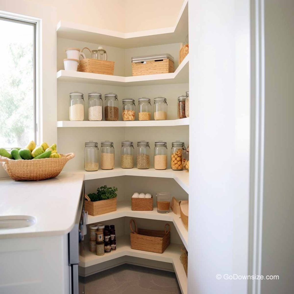 24 Great Corner Storage Ideas You Can Steal | Godownsize for Corner Shelf Unit Ideas