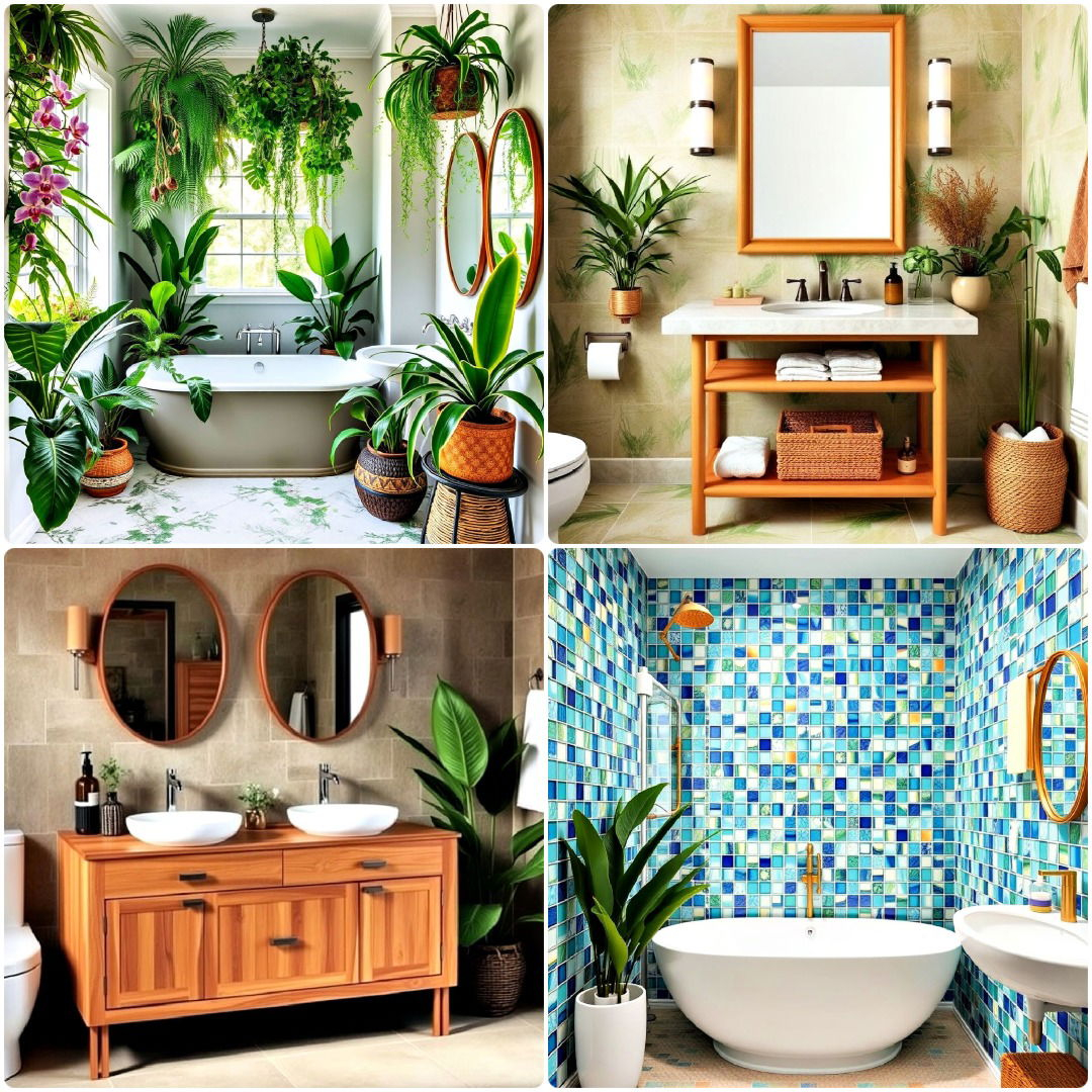 25 Tropical Bathroom Ideas For A Relaxing Island Vibe inside Creating an Airy Island Vibe with Minimalist Tropical Bathroom Design