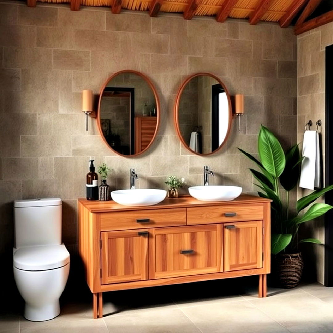 25 Tropical Bathroom Ideas For A Relaxing Island Vibe regarding Creating an Airy Island Vibe with Minimalist Tropical Bathroom Design