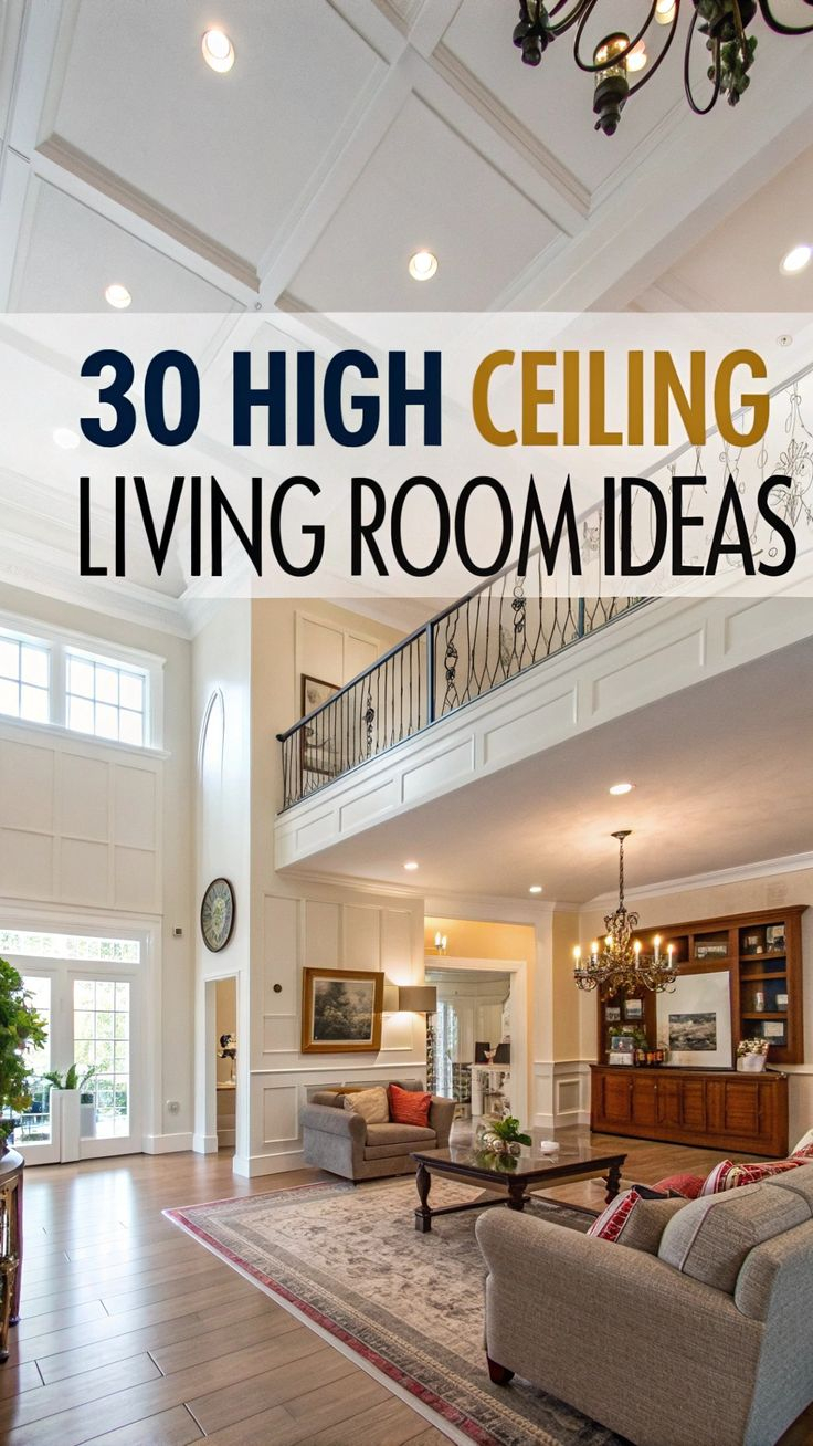 30 Dramatic High Ceiling Living Room Ideas: Height Impact Guide | High Ceiling Living Room, High ... throughout Great Room Design Ideas High Ceiling