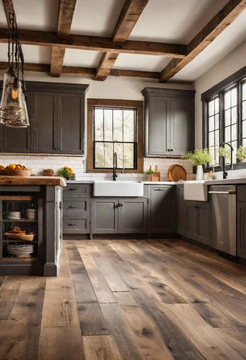 33 Modern Farmhouse Kitchen Ideas Blending Rustic Charm With ... for Modern Rustic Kitchen Design
