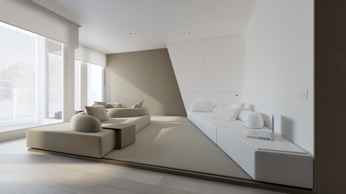 40 Gorgeously Minimalist Living Rooms That Find Substance In Simplicity with regard to Organic Shape Decor Trends