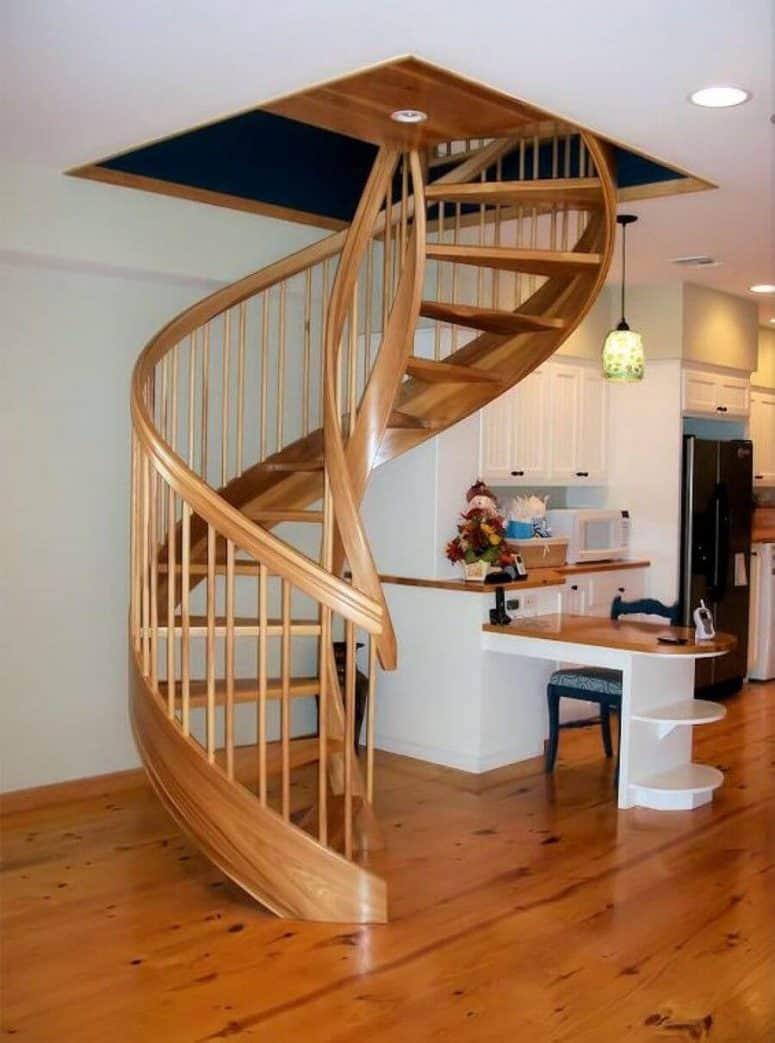 50+ Uniquely Awesome Spiral Staircase Ideas For Your Home pertaining to Statement Staircase Design