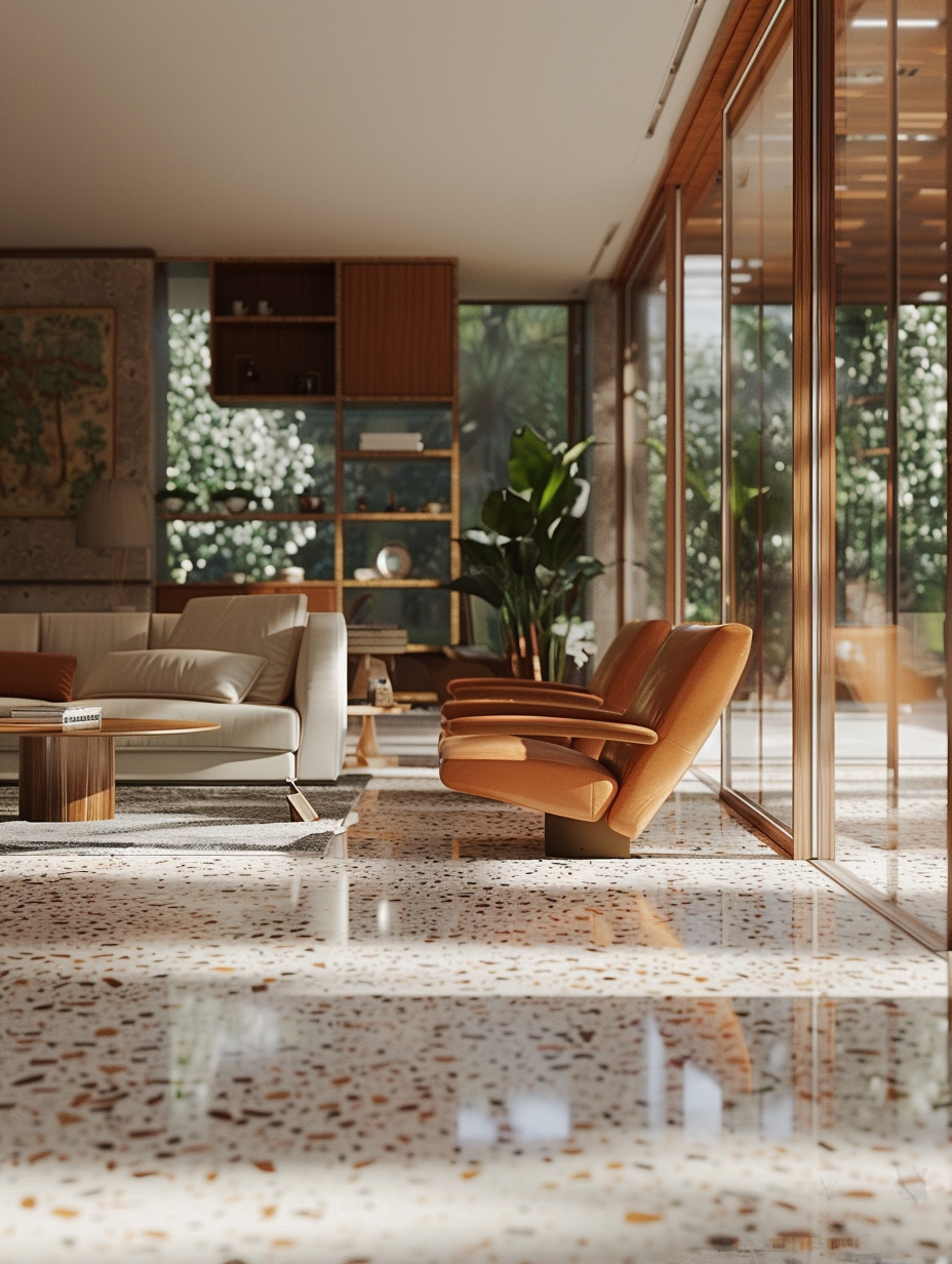 50 Ways Terrazzo Transforms Homes From Vintage Charm To Modern Chic ... throughout Terrazzo Tile Floor Design
