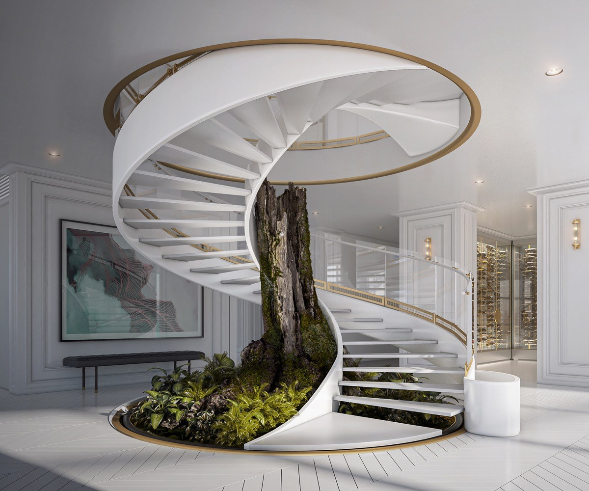 51 Spiral Staircase Designs That Build A Unique Twistinterior Design Ideas. inside The Art of Crafting Spiral Staircases That Define Space and Ambiance