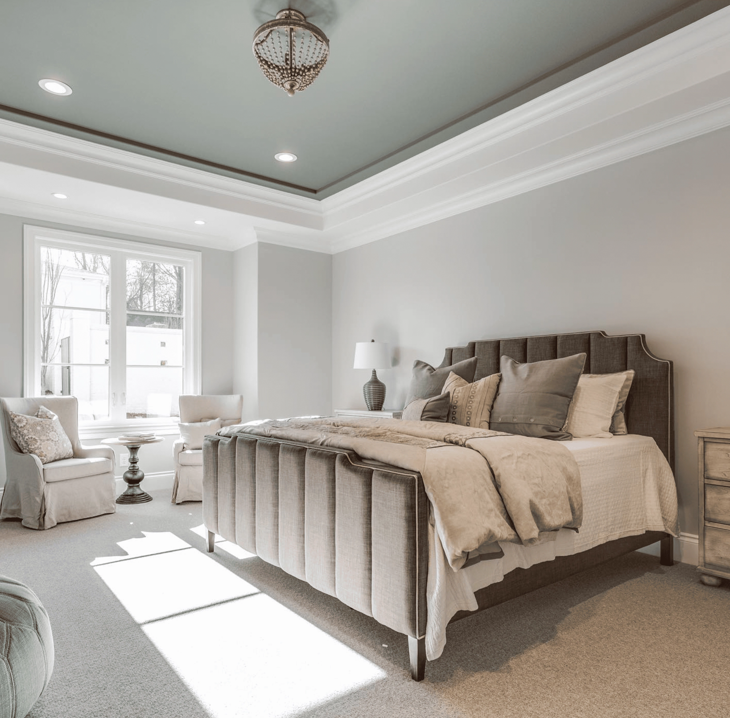 7 Elegant Bedrooms With Tray Ceilings throughout Real Stories of Bedroom Makeovers That Started With the Ceiling