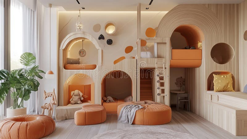 A Childrens Room With Modular, Climbable Furniture That Grows With The ... for Modular Kids Furniture System