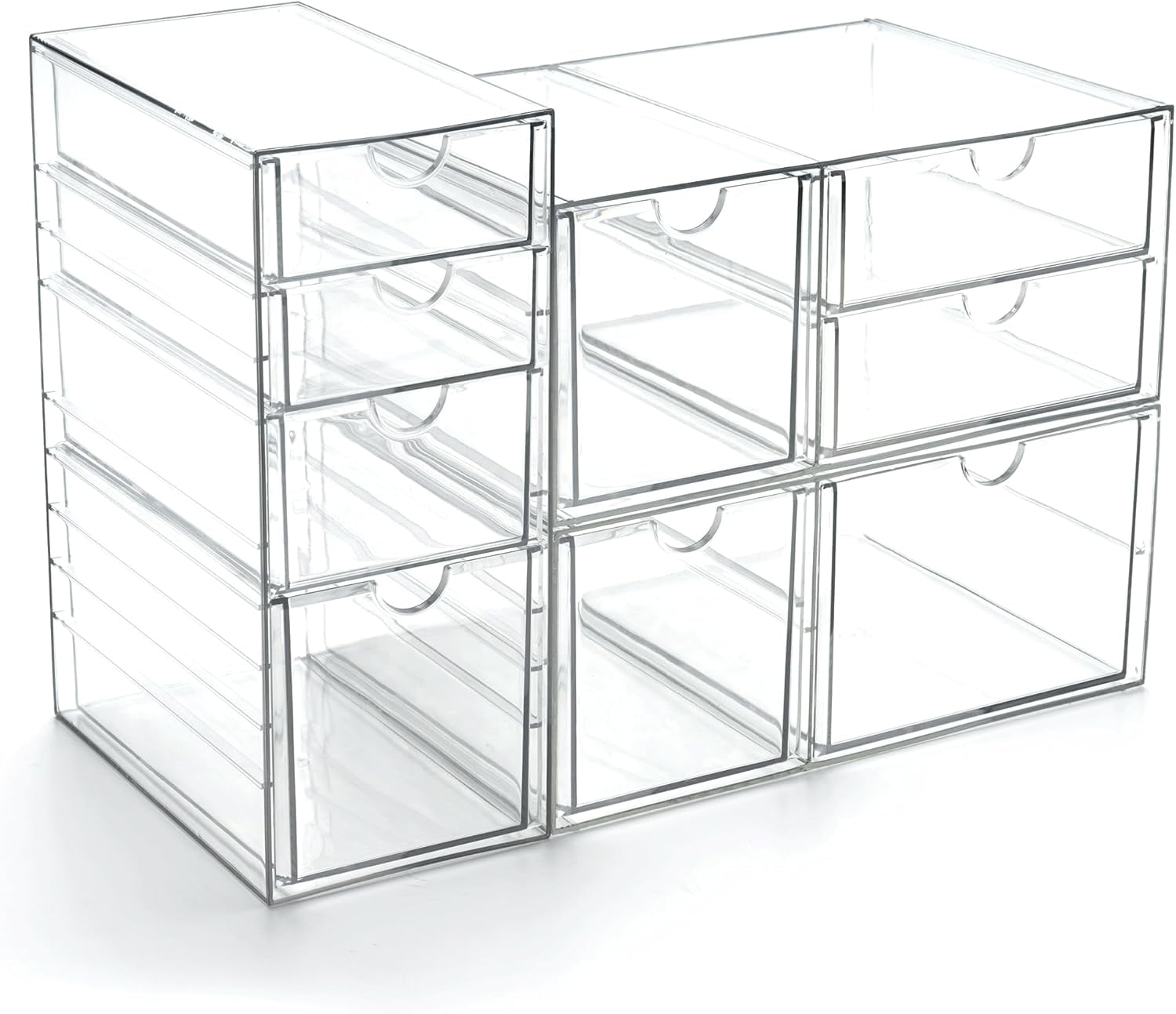 Acrylic Drawer Makeup Organizeroffice Desk Organizers Accessories ... inside Makeup Organizer Acrylic Drawer