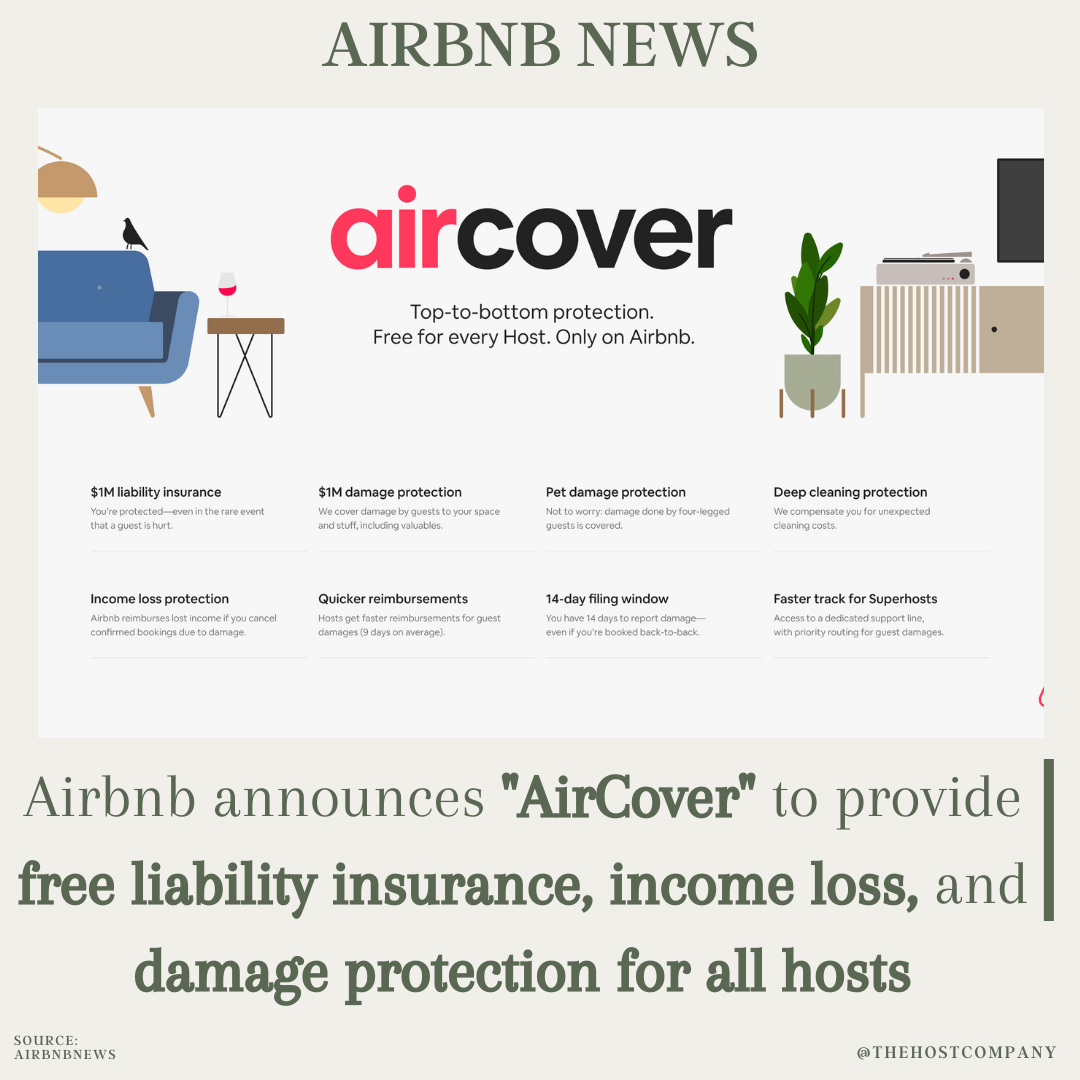 Airbnb Announces Aircover: Free Liability Insurance For Hosts in Does AirCover Make Vacasa Insurance Redundant for Airbnb