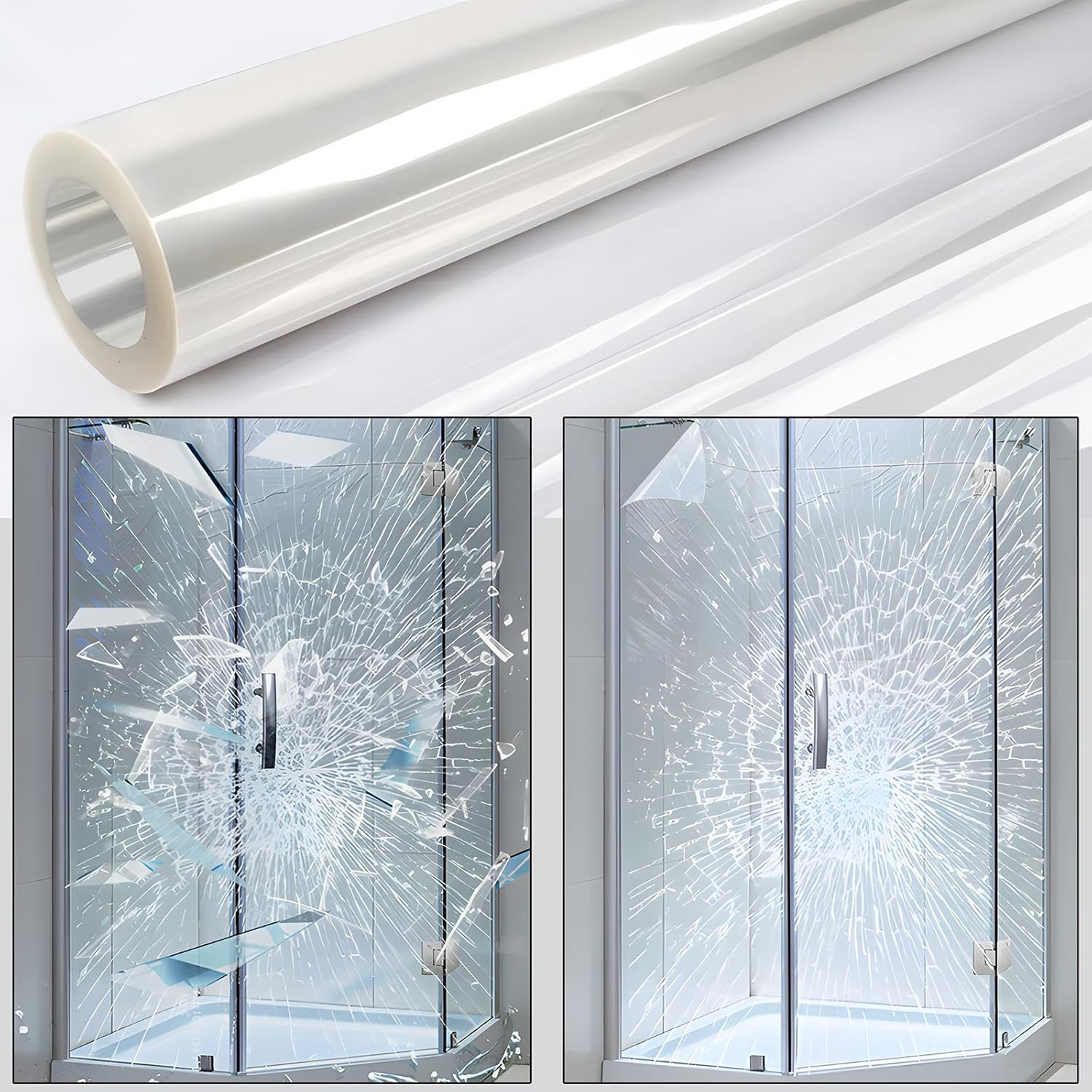 Amazon.com: 0.05Mil Security Window Film, 17.5In X6.5Ft Shatterproof ... within What I Learned Testing Top Security Films for Windows in Real World Conditions