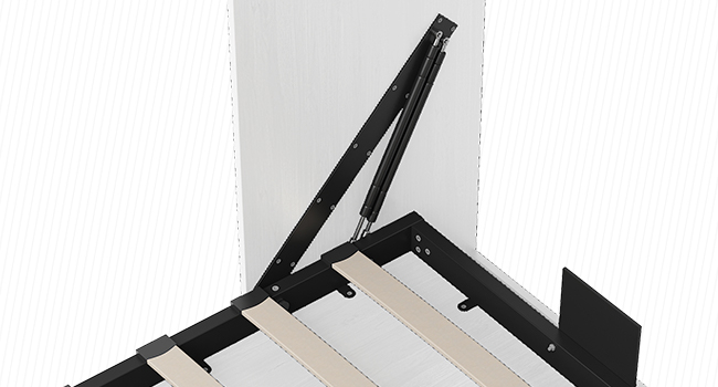 Amazon.com: Balus Queen Murphy Bed With 2 Storage Cabinets,97 Inch Cube ... in Wall Bed Mechanism Types