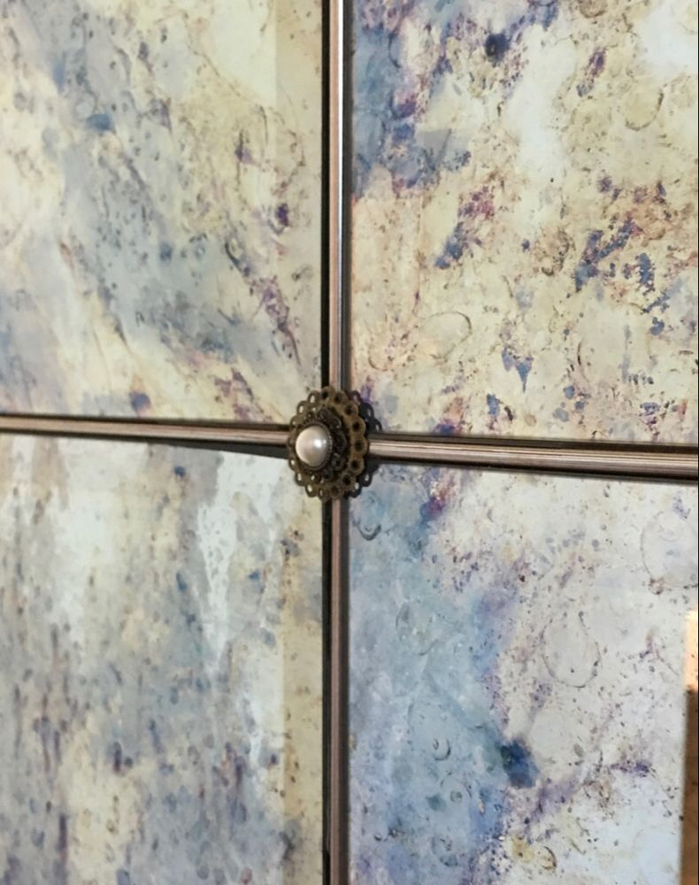 Antique Glass Wall Decor | Antique Glass Mirror Decor with regard to From Feature Walls to Furniture Creative Uses for Antiqued Glass Panels