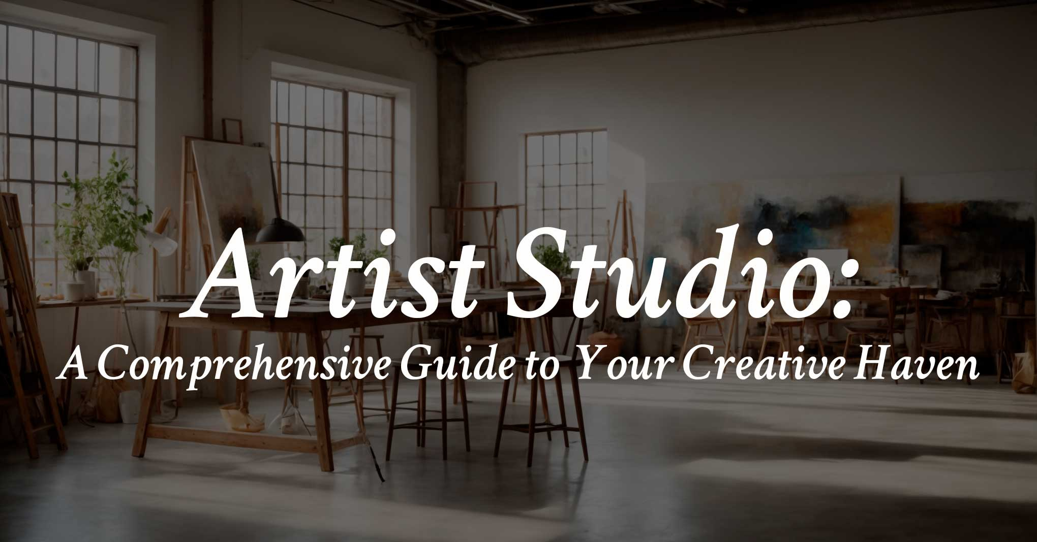 Artist Studio: A Comprehensive Guide To Your Creative Haven throughout From Cluttered Corner to Creative Haven Simple Steps for Studio Setup