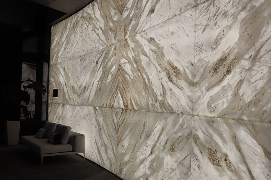 Backlit Onyx Feature Wall | Gpi Design pertaining to How to Select the Perfect Onyx Slab for a Stunning Backlit Feature Wall