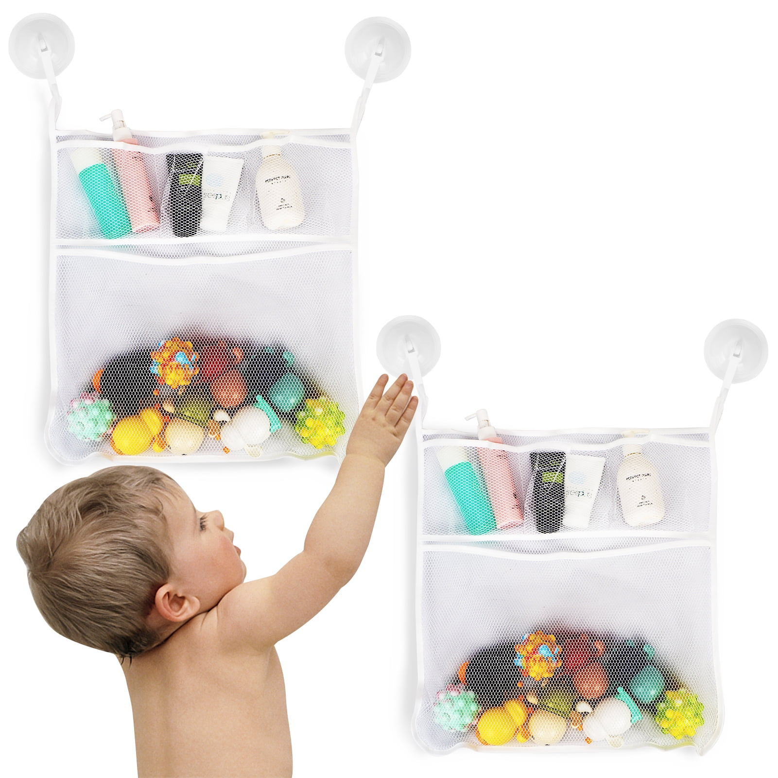Bath Toy Storage Mesh with Bathtub Toy Storage