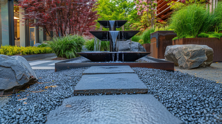 Best Japanese & Zen Garden Fountains: Asian-Inspired Outdoor Water ... for Fountain Wall Design Modern