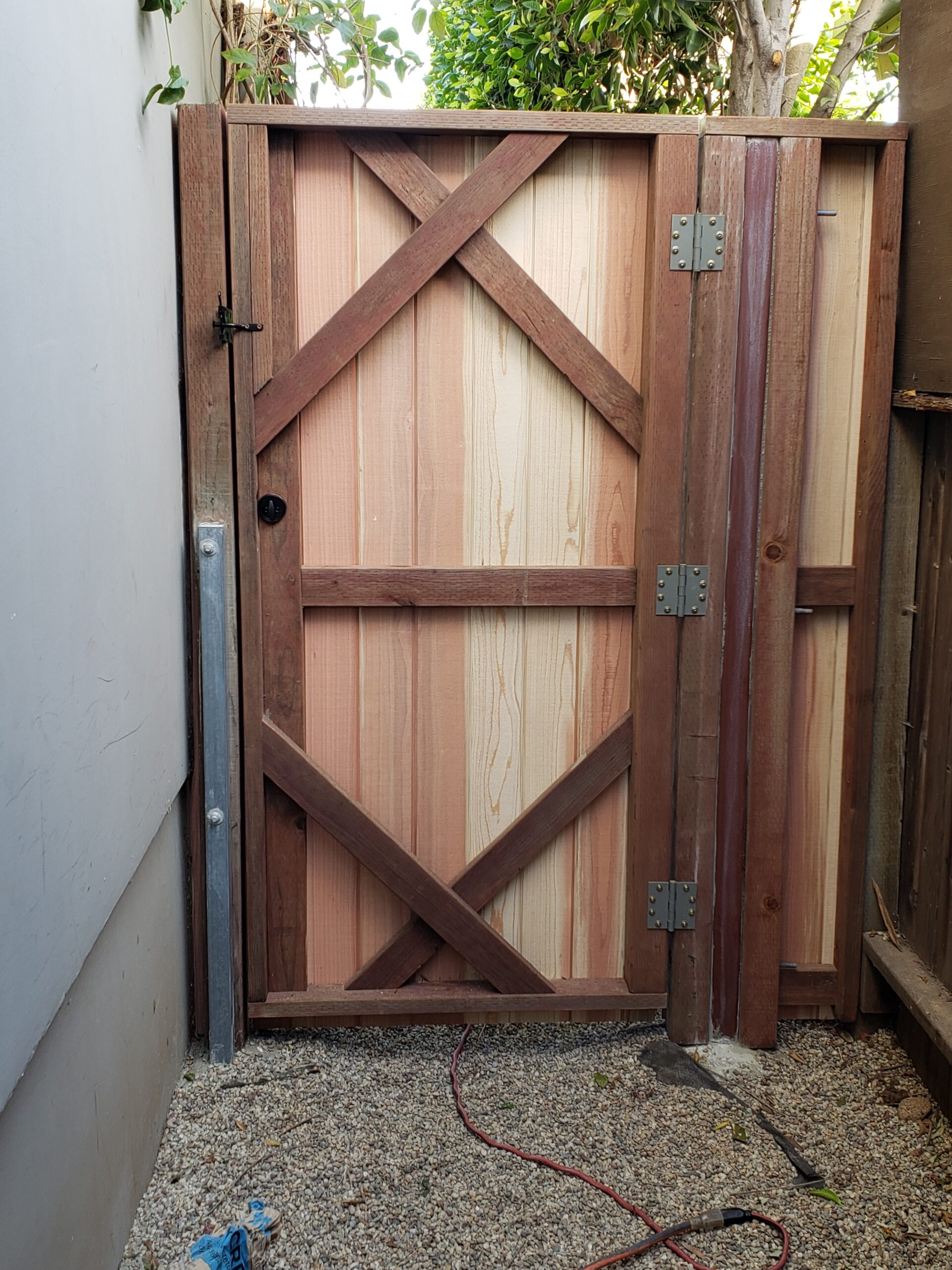 Building A Wooden Gate Doors Diy Cedar Garden Gate Four Kids And A with regard to How To Build A Garden Gate Wooden