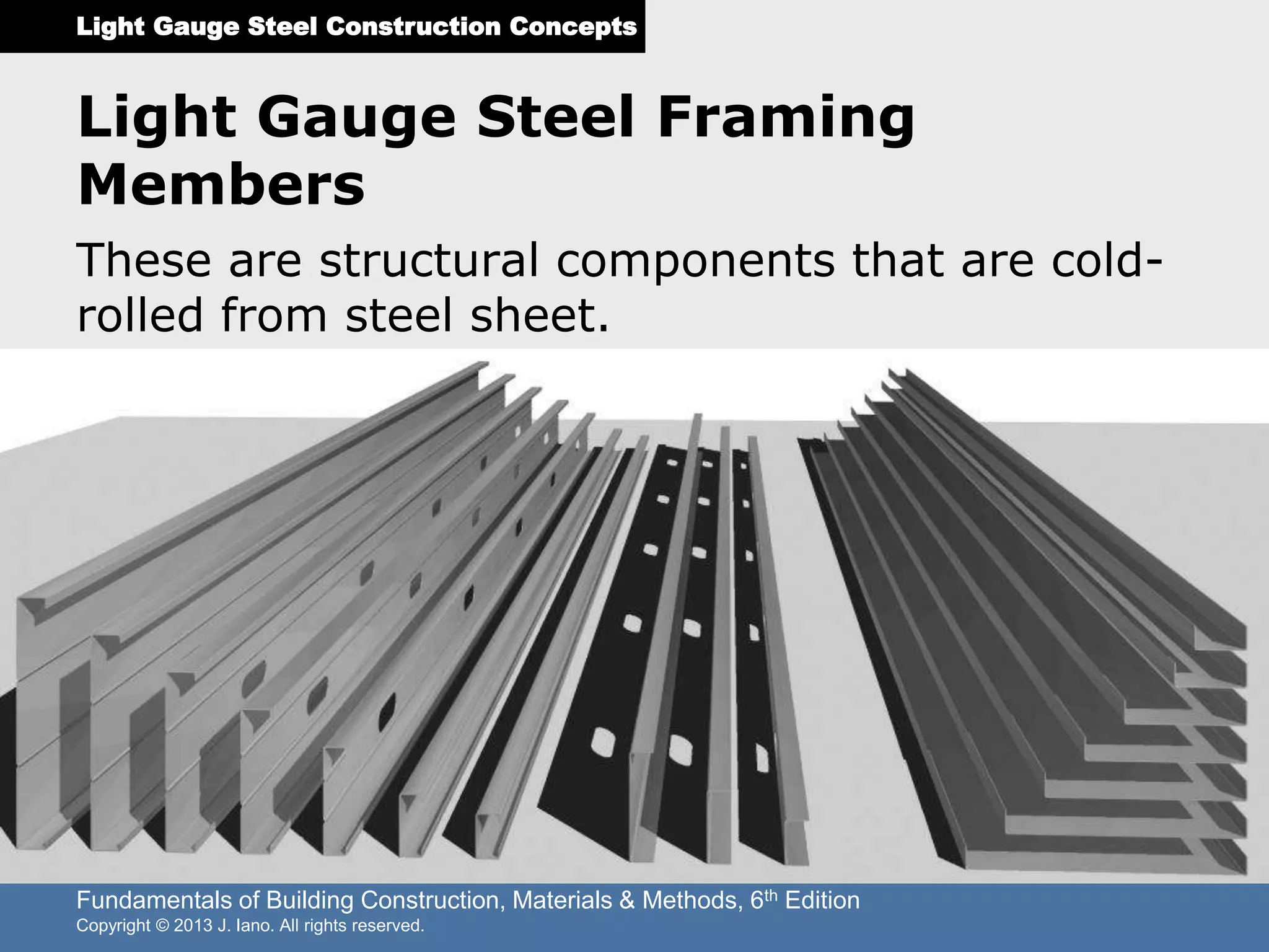 Chapter 12 Light Gauge Steel Frame Construction | Pptx within Understanding Gauge and Construction Quality in Metal Parts Cabinets