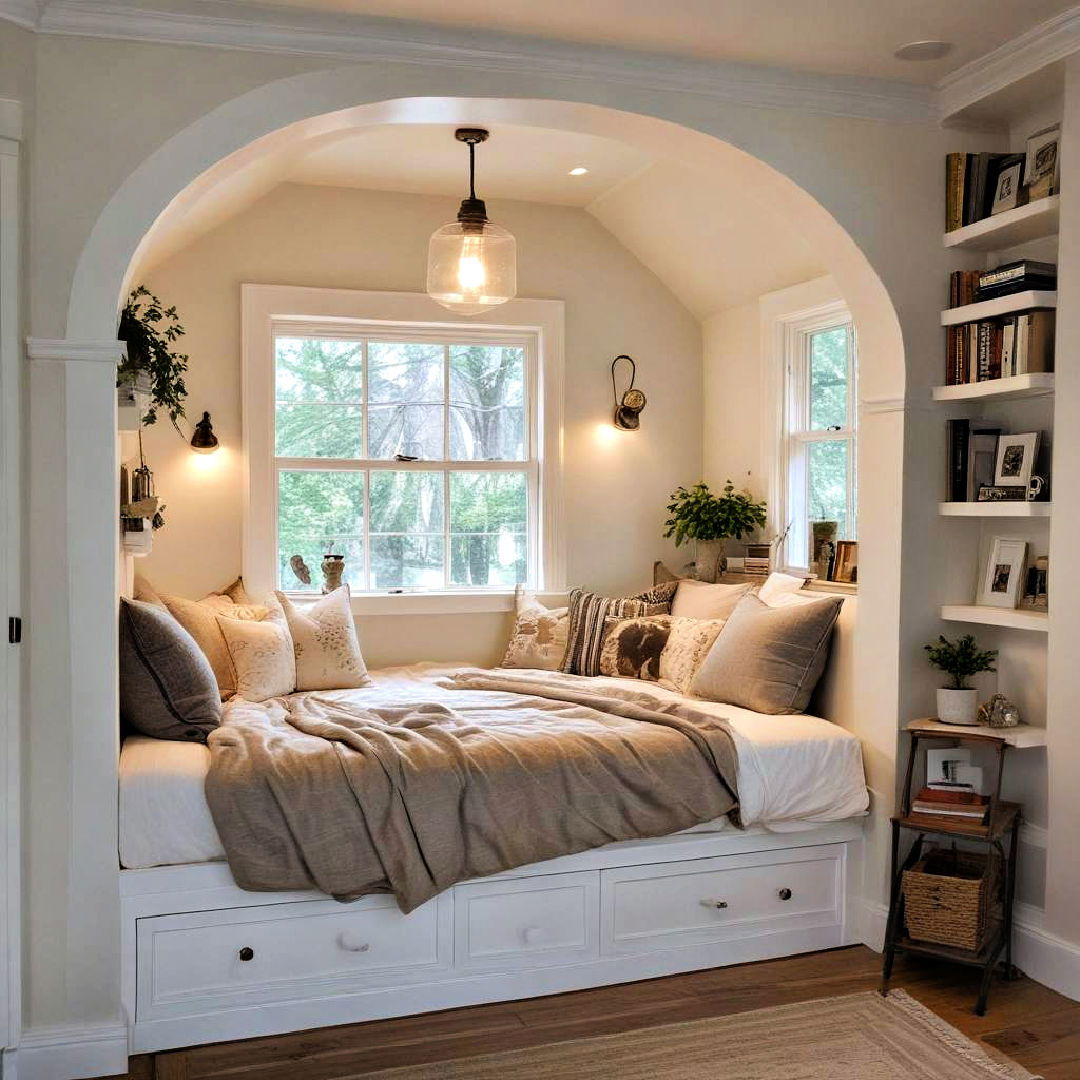 Cozy Bed Nook Ideas inside Headboard Alternative Ideas