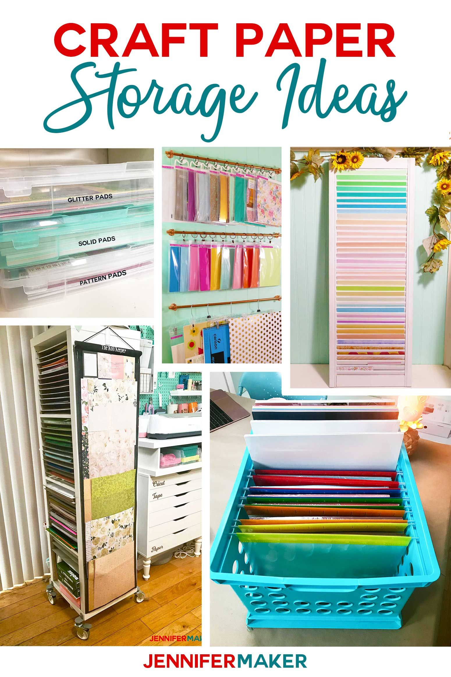Craft Paper Storage Ideas | Scrapbook Paper Storage inside Scrapbook Paper Storage