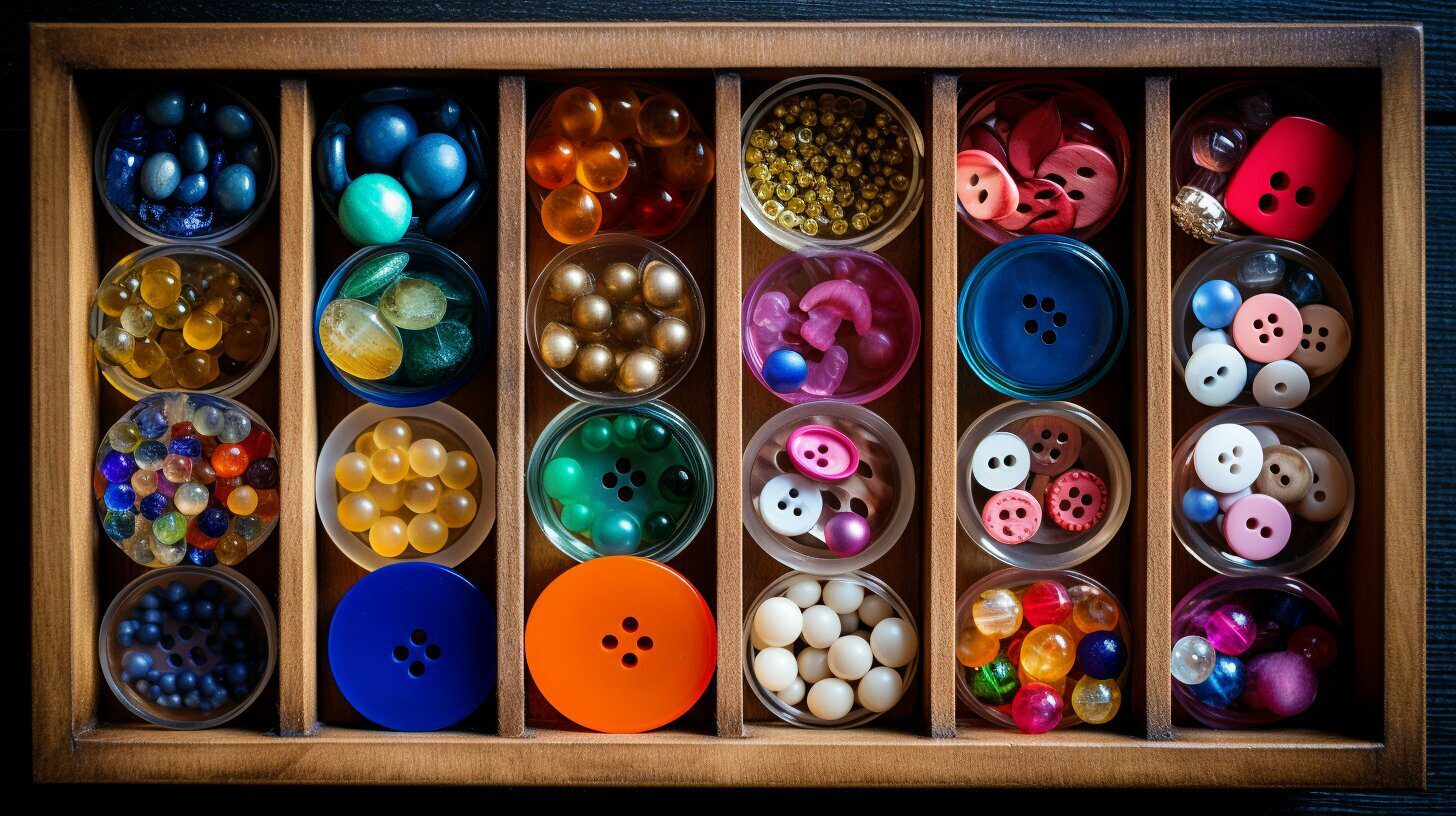 Crafts With Buttons intended for The Secret to Organizing Vintage Buttons Without Losing Their Charm