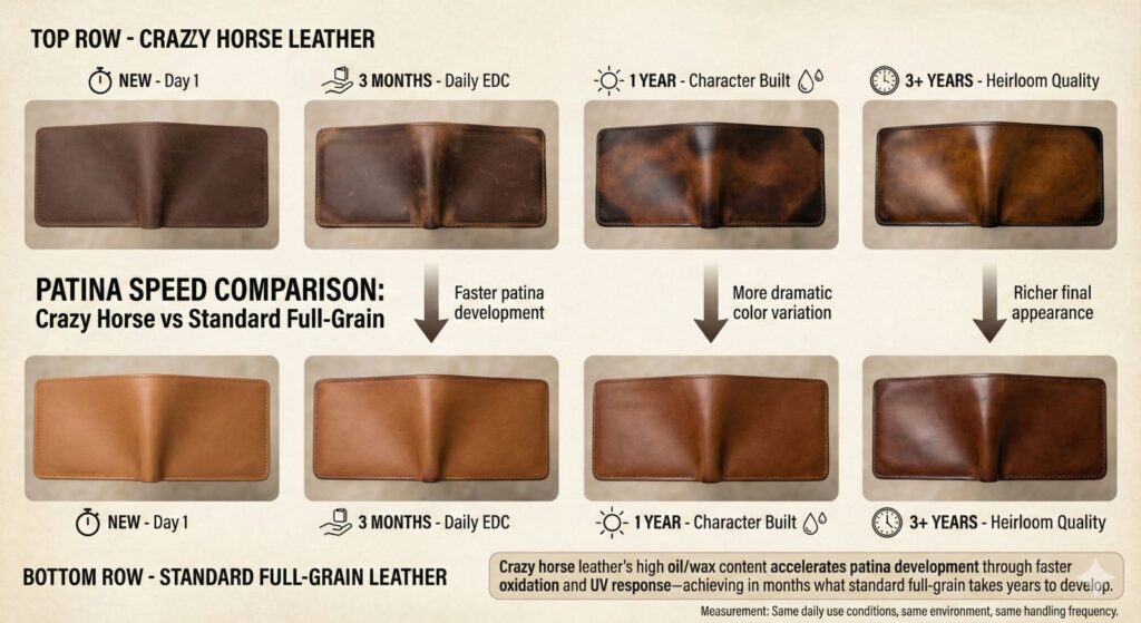 Crazy Horse Leather: What It Is, Why It’s Special & How To Care For It for How to Care for Full Grain Leather Patina Without Ruining It