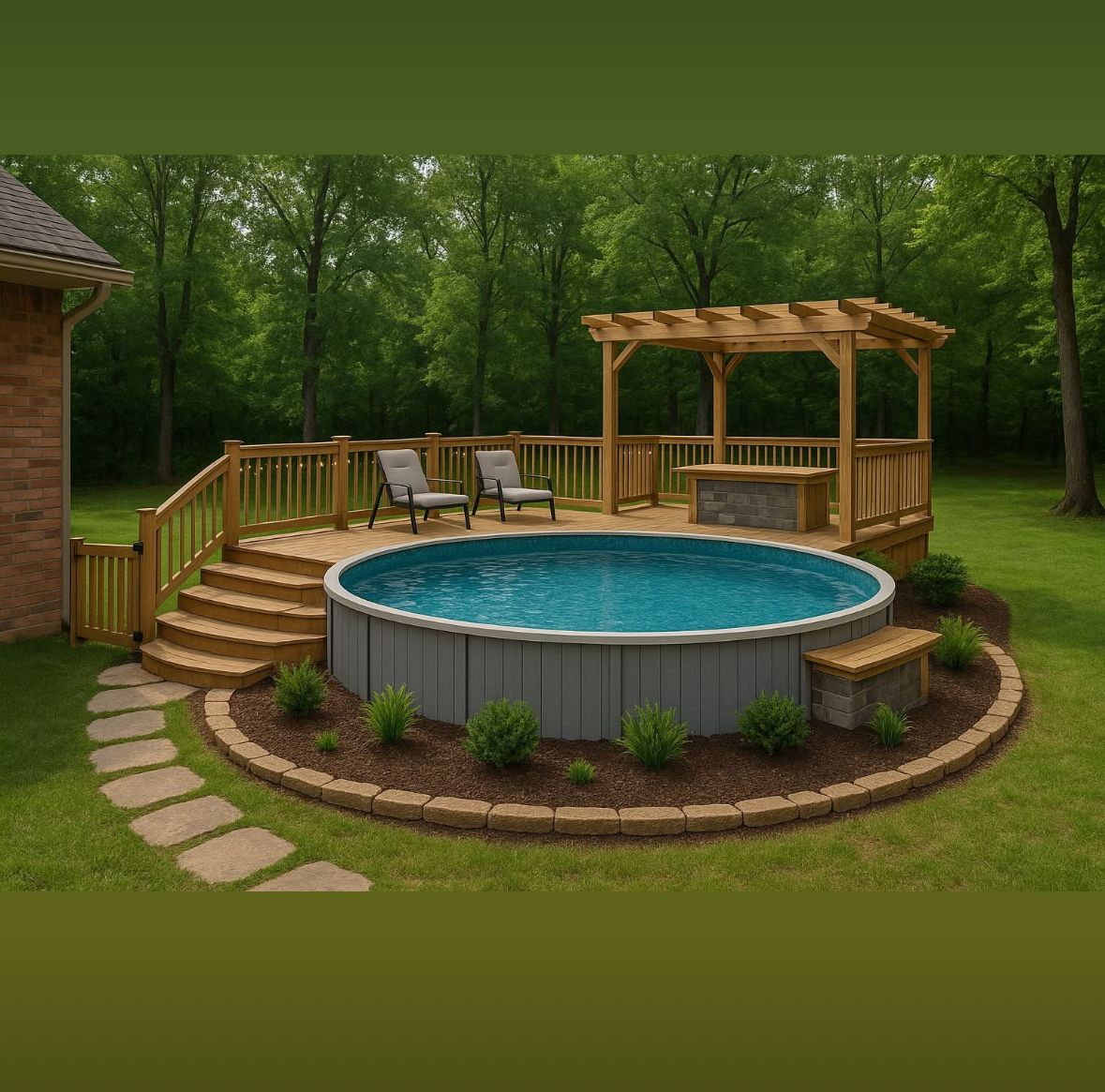 Creative Above Ground Pool Hardscape Ideas To Elevate Your Outdoor Space within Small Backyard Solutions for Making Above Ground Pools Feel Spacious and Private