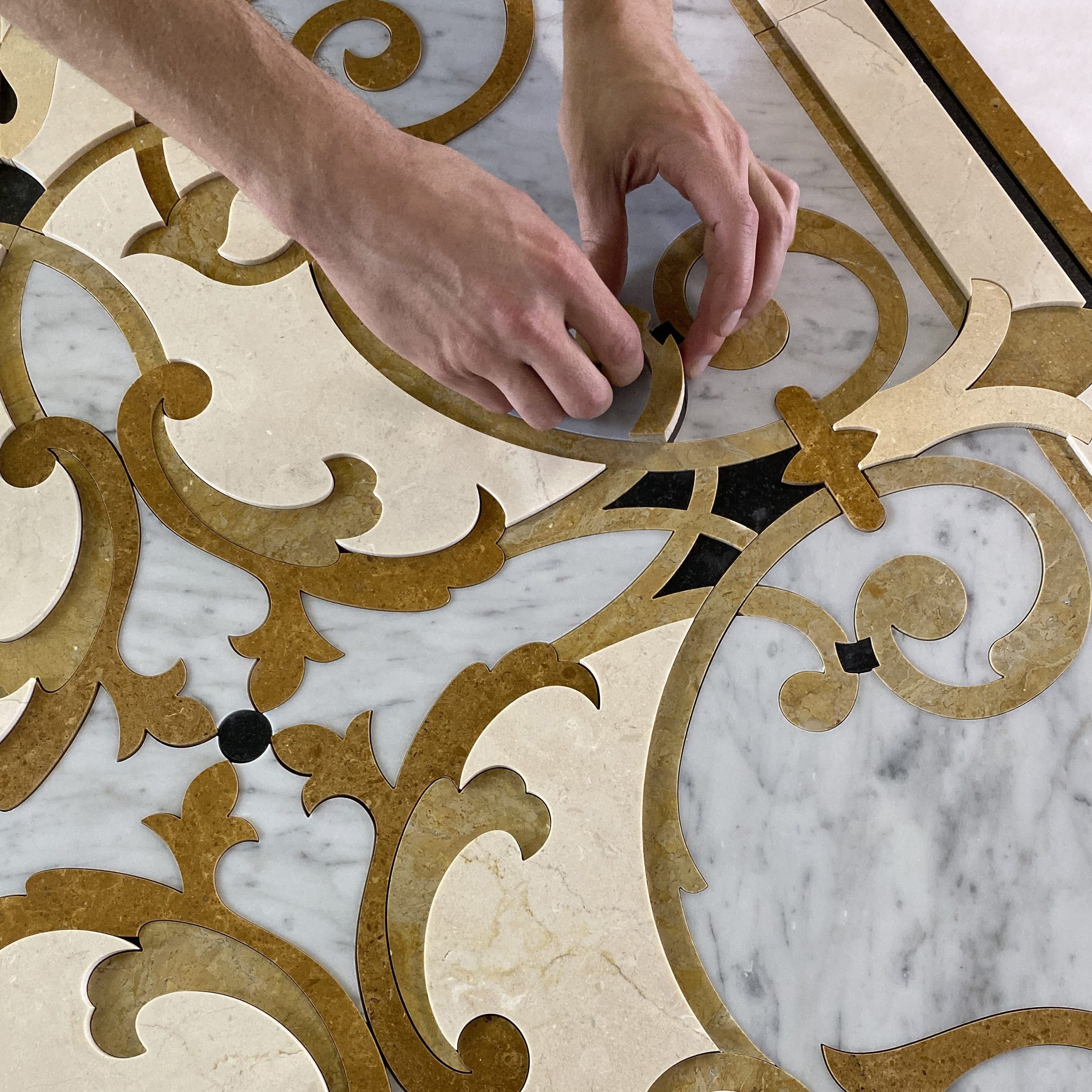 Custom Marble Whole Floor Inlays | Aalto® Marble Inlay | Marble Inlay ... intended for Floor Medallion Design Inlay