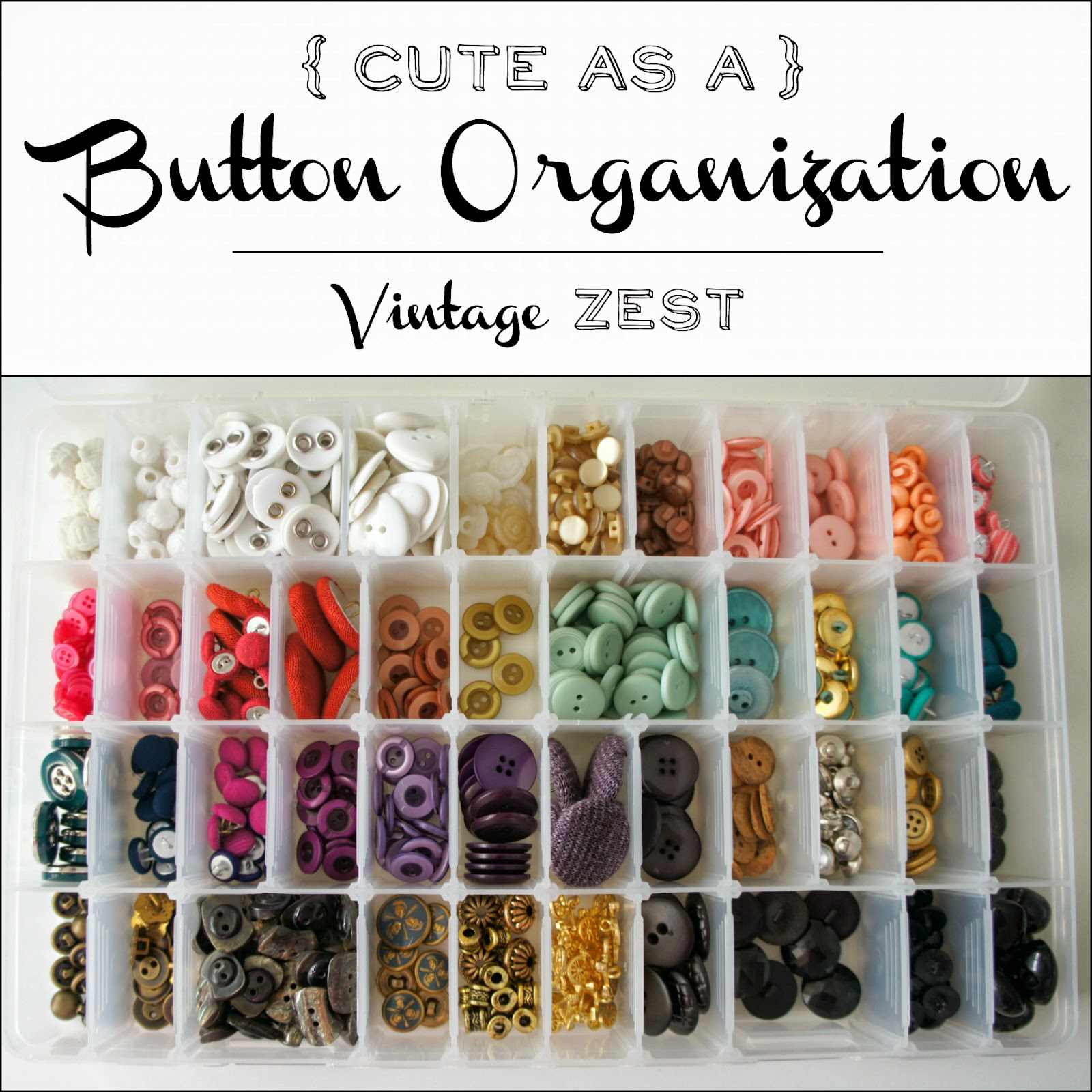 (Cute As A) Button Organization ~ Diane&amp;#039;s Vintage Zest! inside The Secret to Organizing Vintage Buttons Without Losing Their Charm
