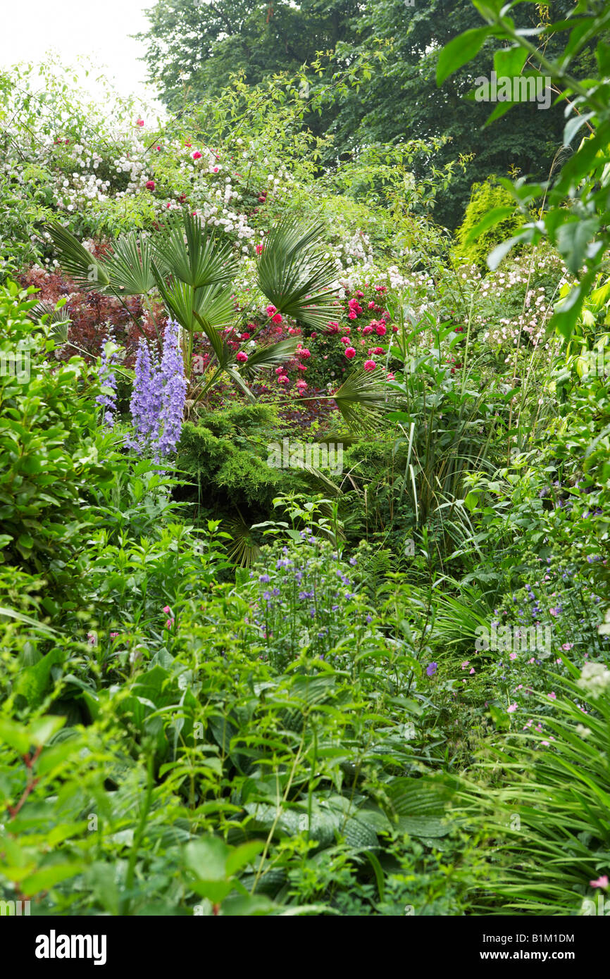 Dense Planting In A Cottage Garden Stock Photo - Alamy intended for English Cottage Garden Design Plan