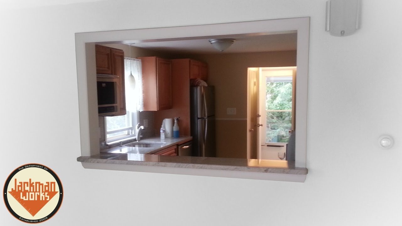 Design With Pine: Build Your Own Pass-Through Window - Nelma within Five clever ways to use a pass-through window when you cannot knock down the whole wall