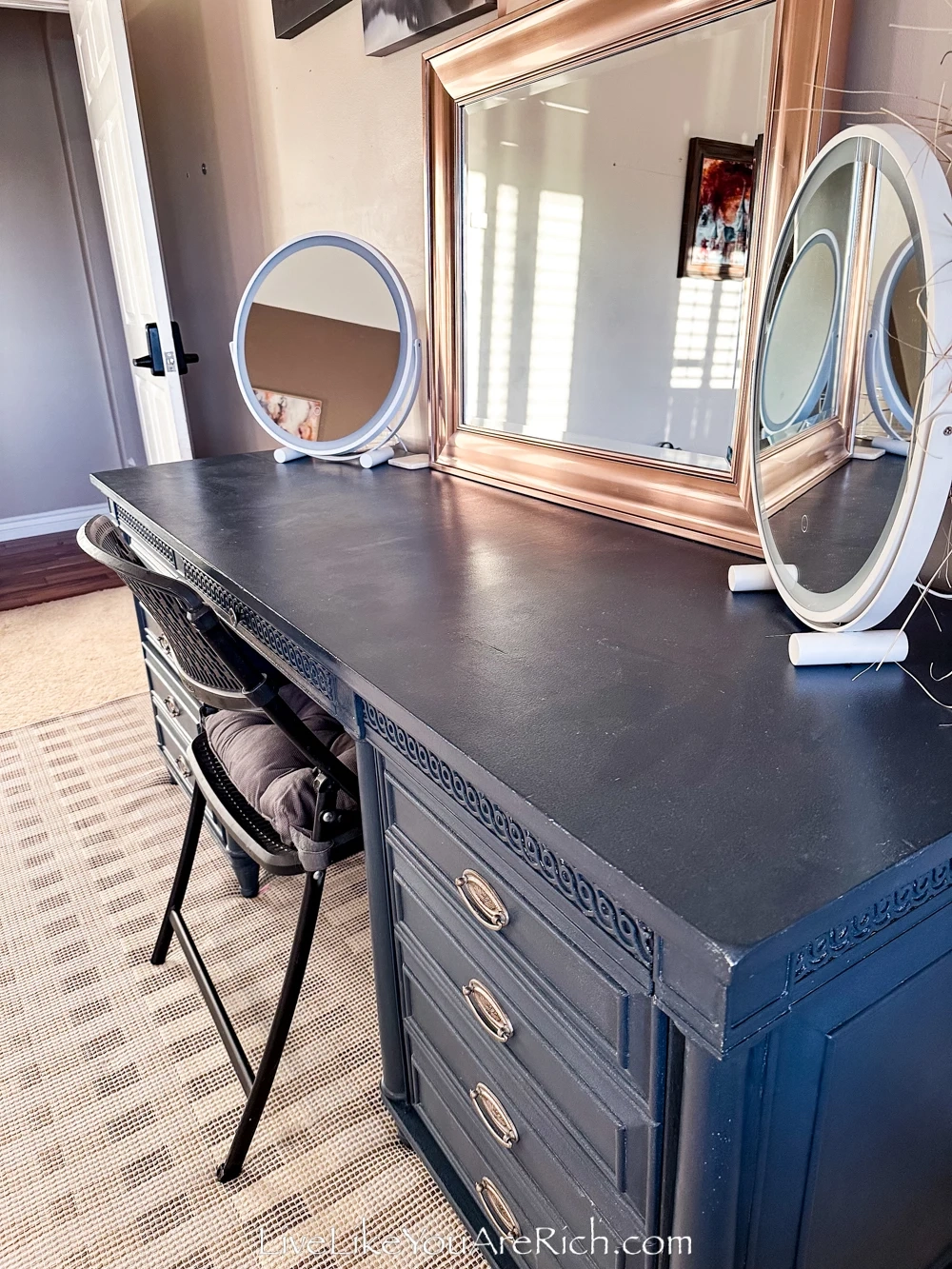 Desk Into Vanity Ideas within How to Choose a Vanity Desk with Storage That Actually Fits Your Morning Routine