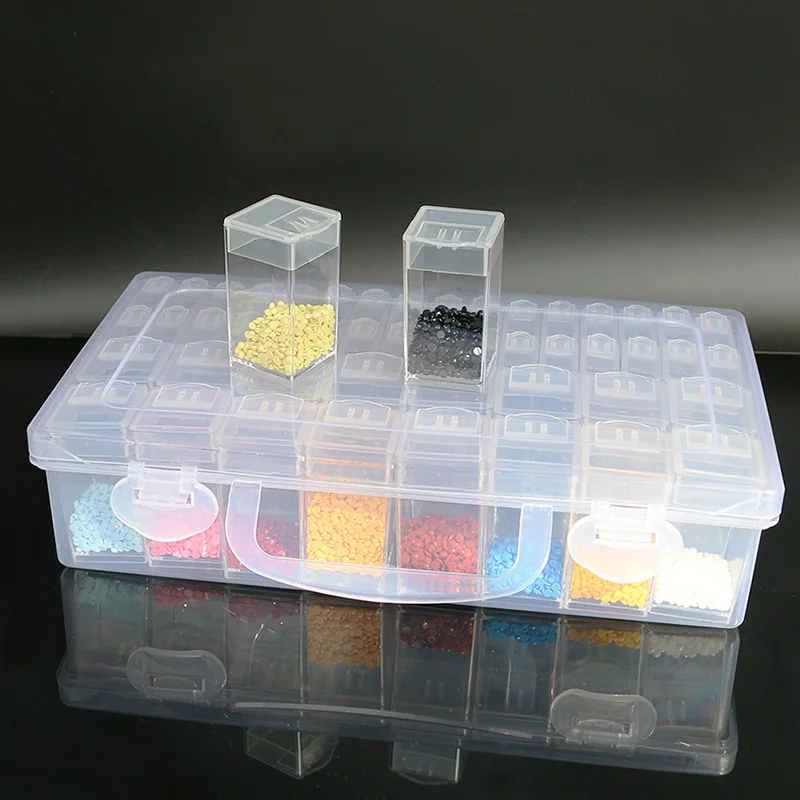 Diamond Art Containers 5-Layer Stackable Bead Organizer - Clear Plastic ... in Bead Organization Container