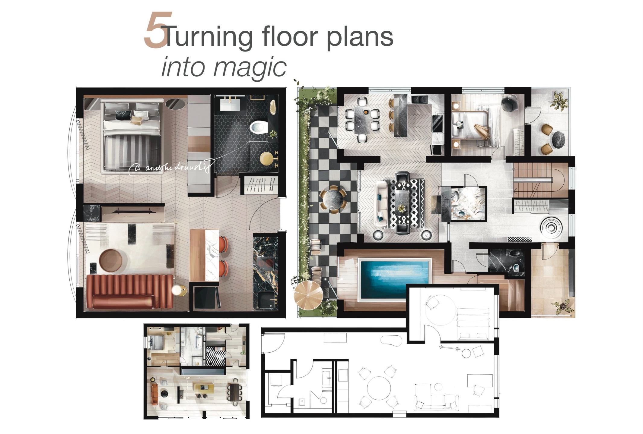 Digital Interior Drawing & Sketching Course with regard to Instagram Interior Design Trends
