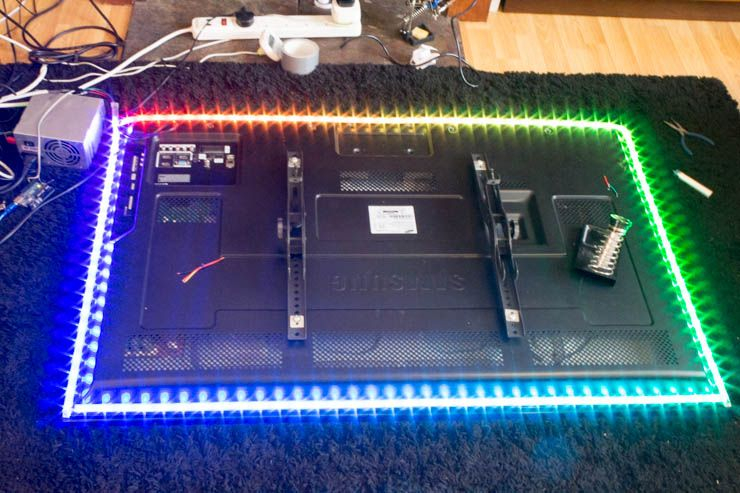 Diy Ambilight with Diy Ambilight Tv System